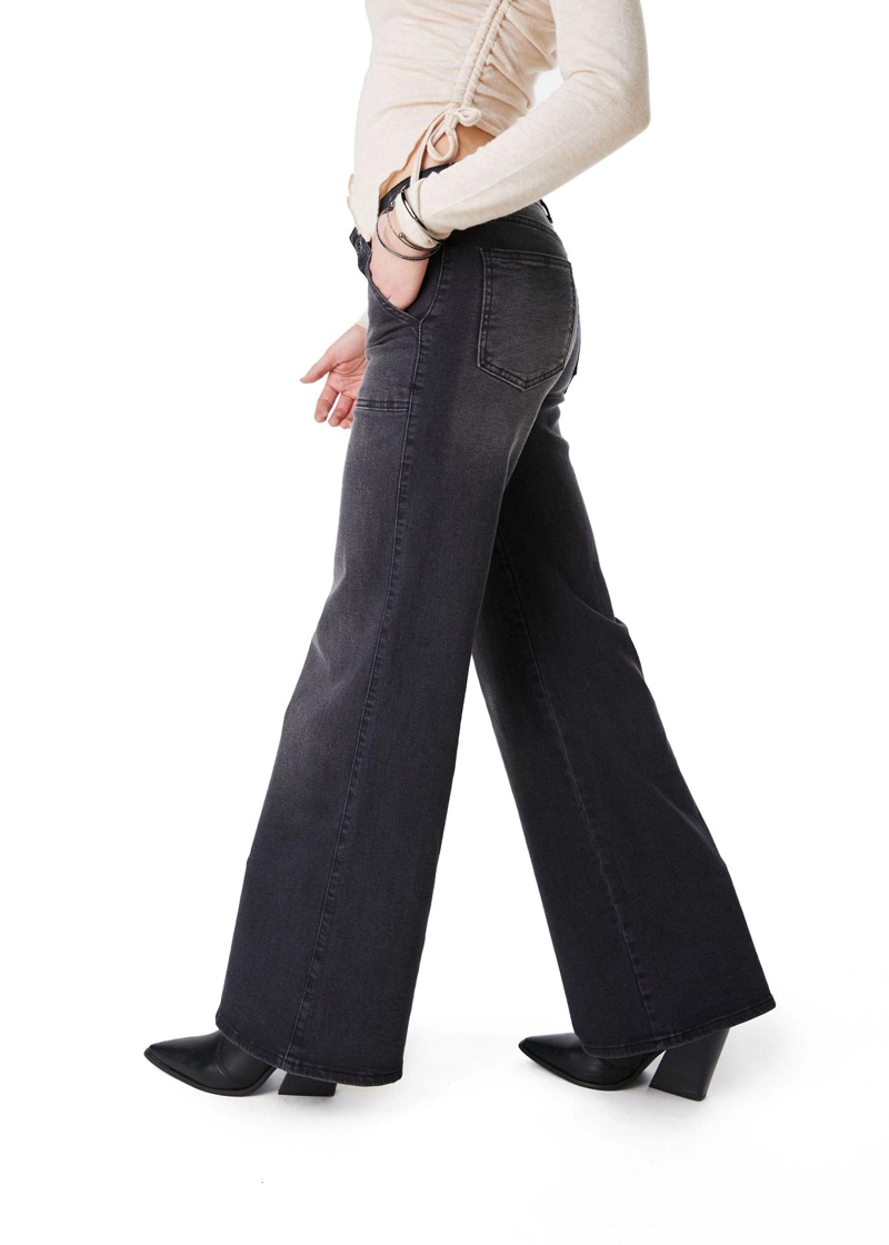 JEANS ZOE PALAZZO BOLSILLO PARCHE NEGRO EFESIS - 3