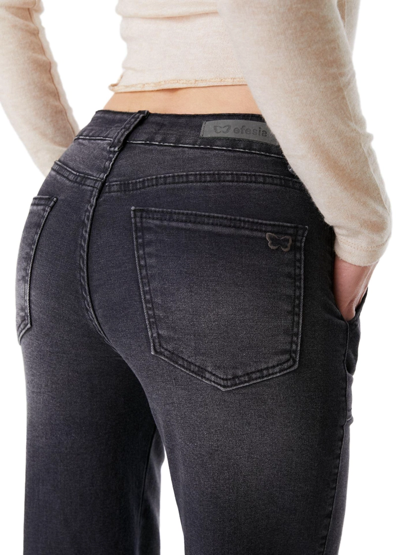 JEANS ZOE PALAZZO BOLSILLO PARCHE NEGRO EFESIS - 5
