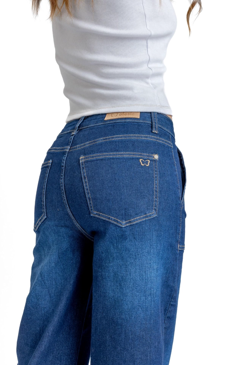 JEANS ZOE PALAZZO BOLSILLO PARCHE AZUL EFESIS - 3