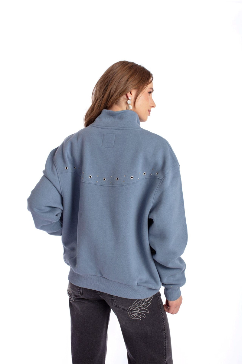 POLERON ROCA OVERSIZE TACHAS AZUL EFESIS - 4