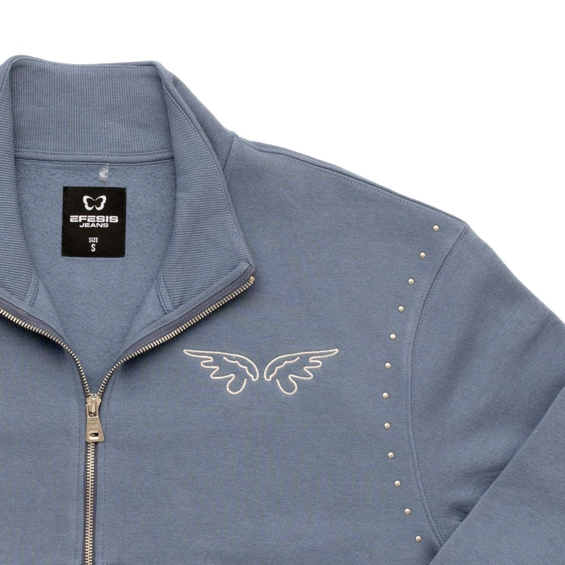 POLERON ROCA OVERSIZE TACHAS AZUL EFESIS - 6