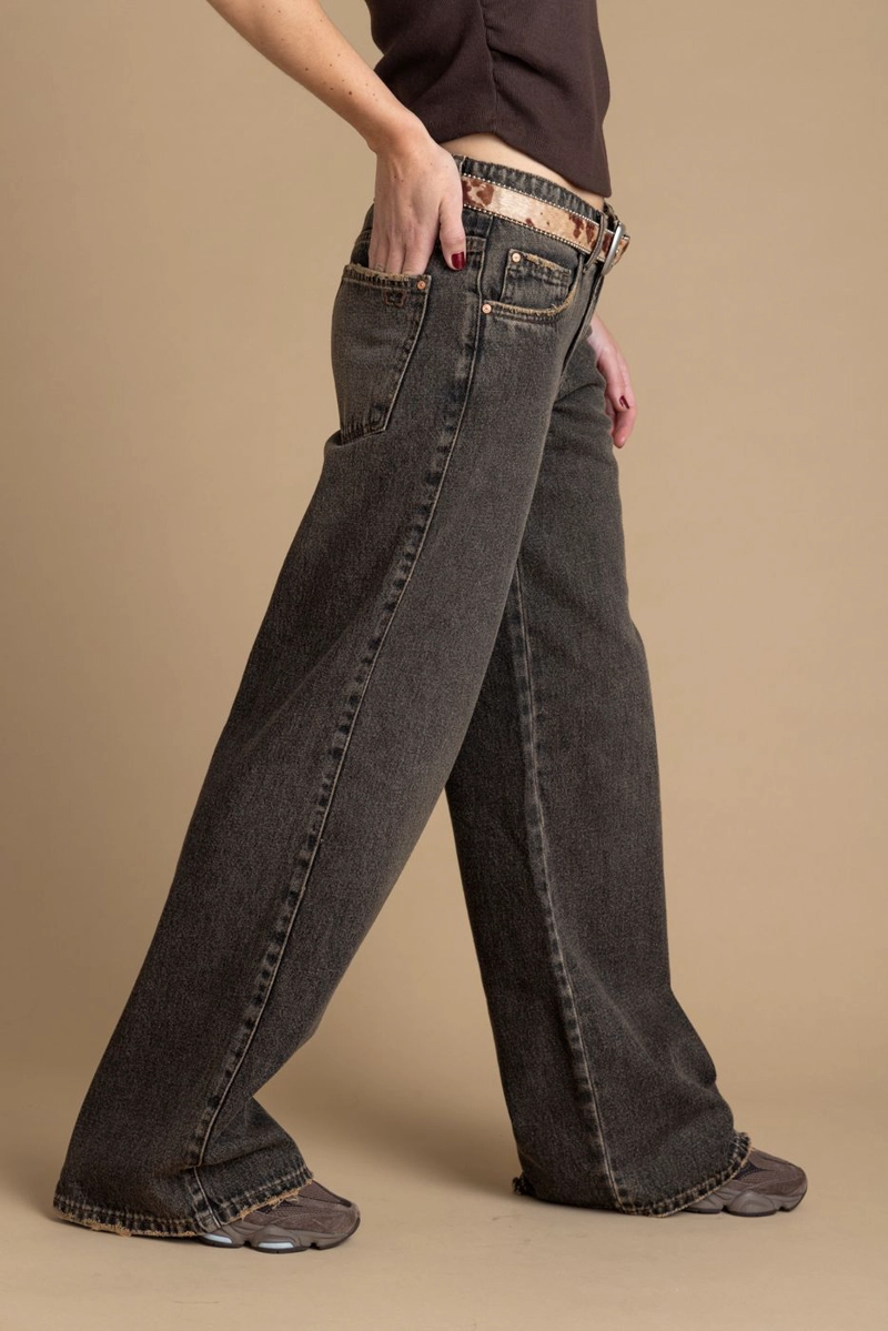JEANS ZANTE WIDE SOBRETEÑIDO NEGRO EFESIS - 3