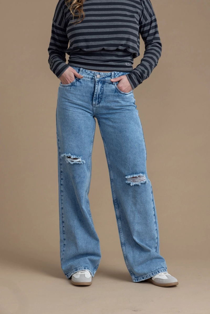 JEANS MARIOLA WIDE ROTURAS AZUL EFESIS - 2