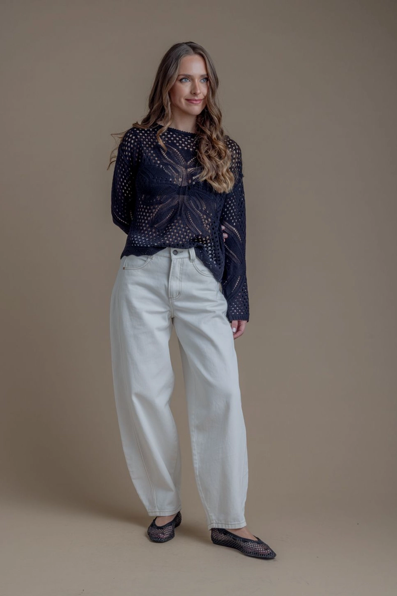 PANTALON MILETTO BALLOON HILO CONTRATONO CRUDO EFESIS - 2