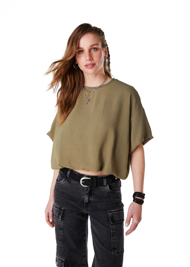 POLERA EBBE OVERSIZE GLOBO VERDE EFESIS - 3
