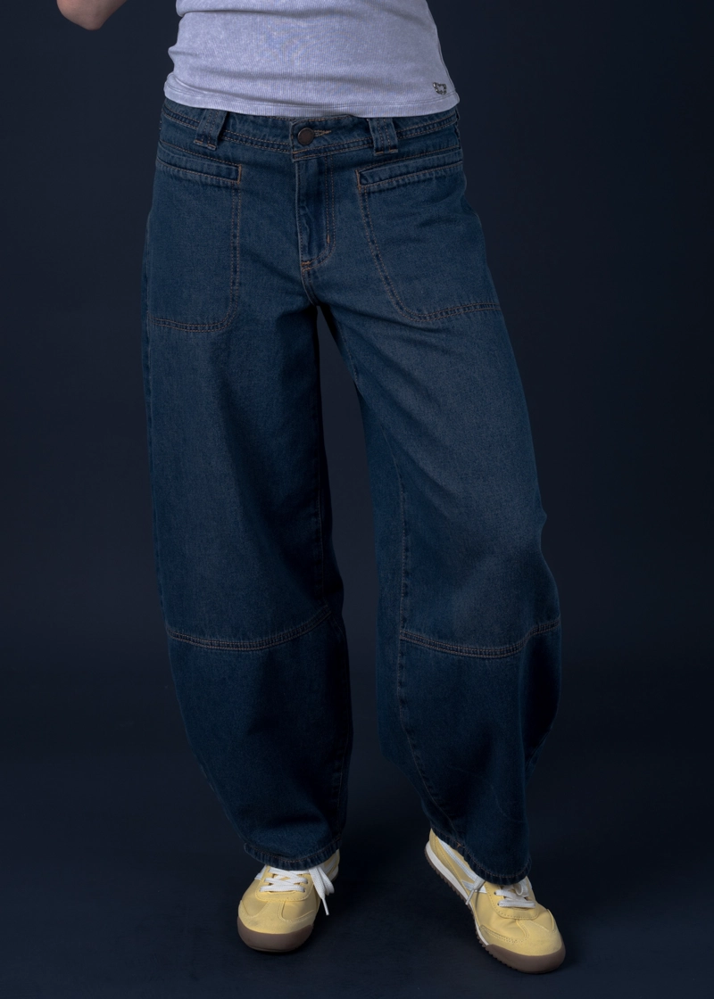 JEANS MIKA BALLOON SOBRETENIDO AZUL EFESIS 42