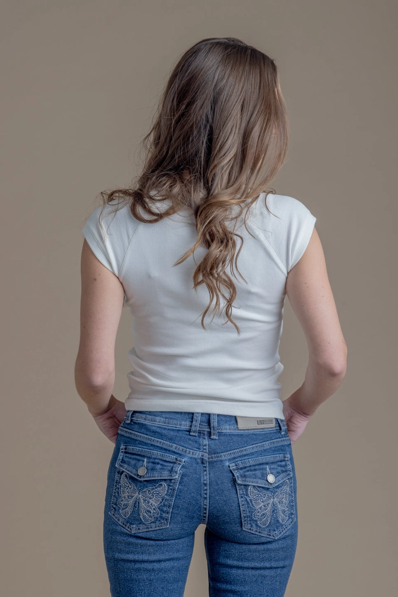POLERA BELMA REGULAR BORDADO CRUDO EFESIS - 5