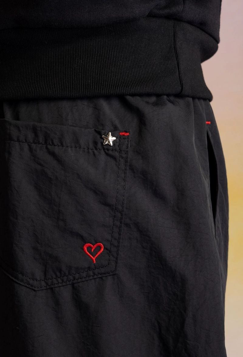 PANTALON CORUÑA BALLOON PRETINA ELASTICADA NEGRO CACAO - 5