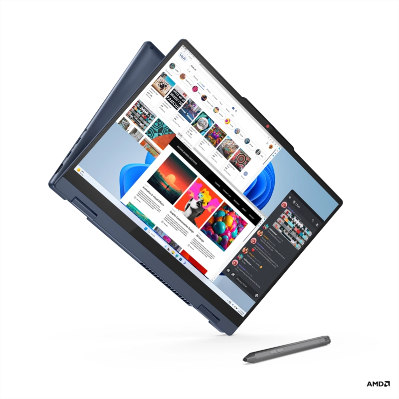NOTEBOOK LENOVO IDEAPAD 2 EN 1 GEN 10 AMD RYZEN™ AI 5 16GB RAM 512GB SSD 14' WUXGA - 4