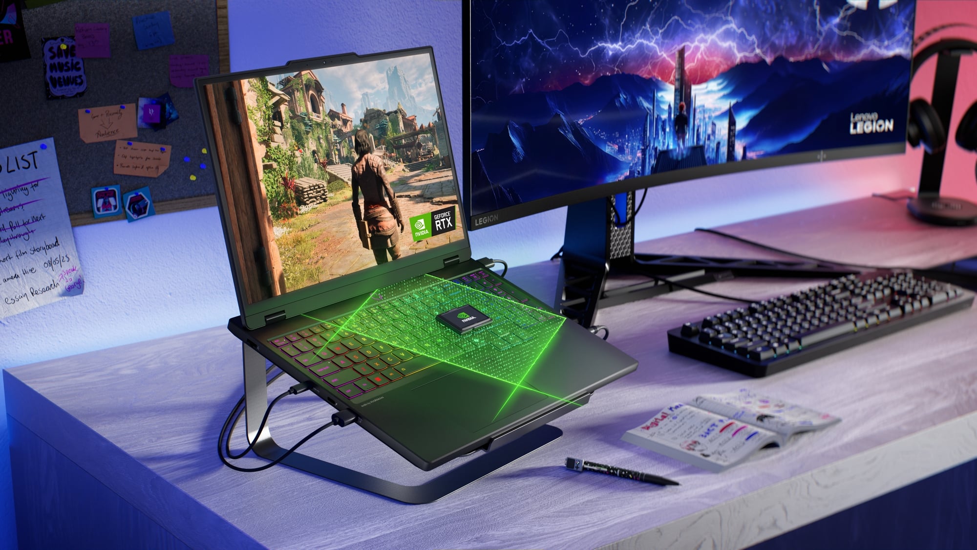 NOTEBOOK GAMER LEGION 5I 10MA GEN INTEL CORE ULTRA 9 32GB RAM 1TB SSD NVIDIA RTX 5070 15,1' WQXGA - 9