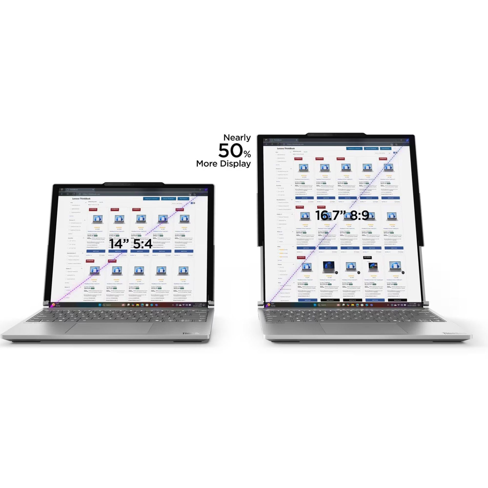 NOTEBOOK LENOVO THINKBOOK ROLLABLE GEN 6 INTEL CORE ULTRA 7 32GB RAM 1TB SSD - 4