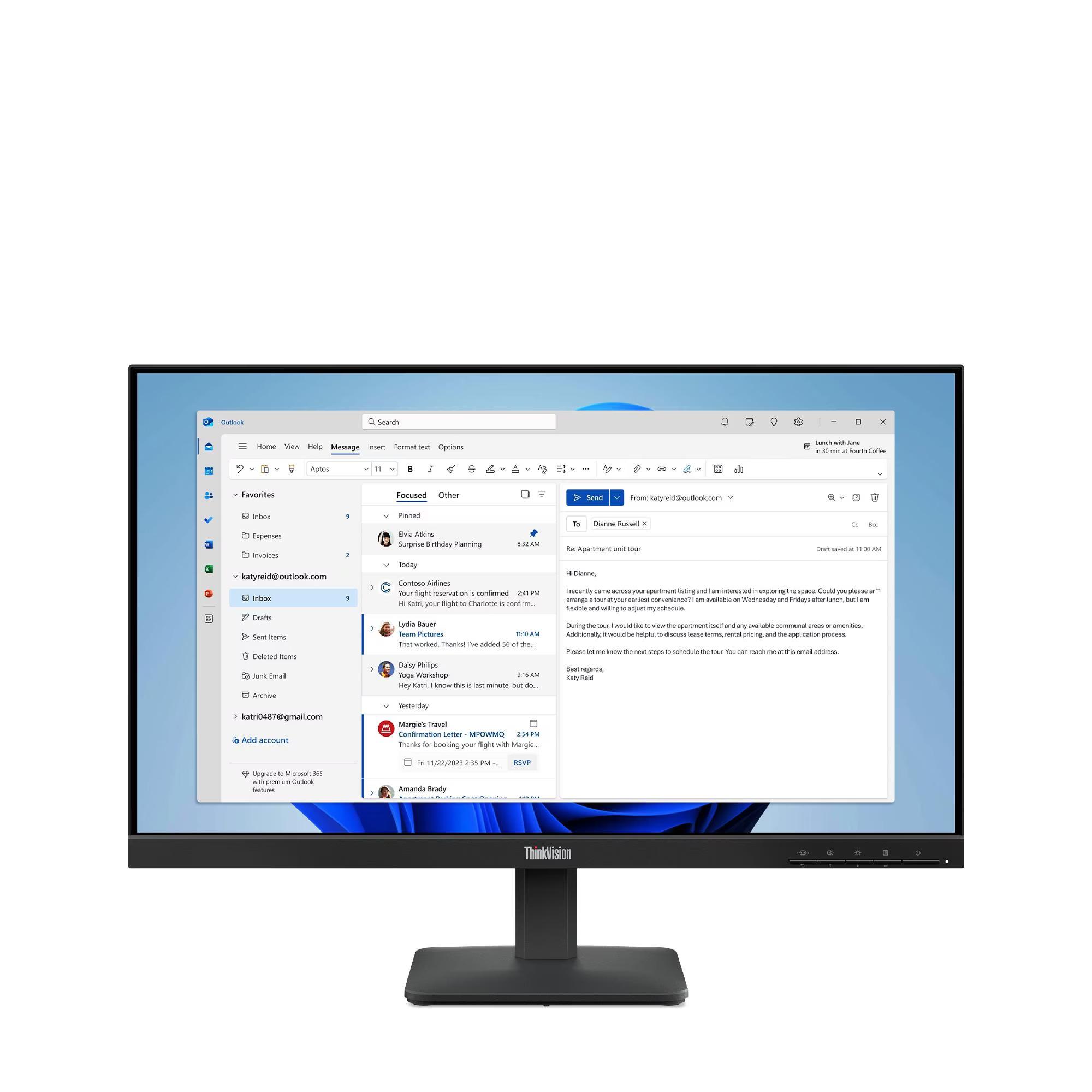 MONITOR THINKVISION S24-4E WLED 23.8' - 3