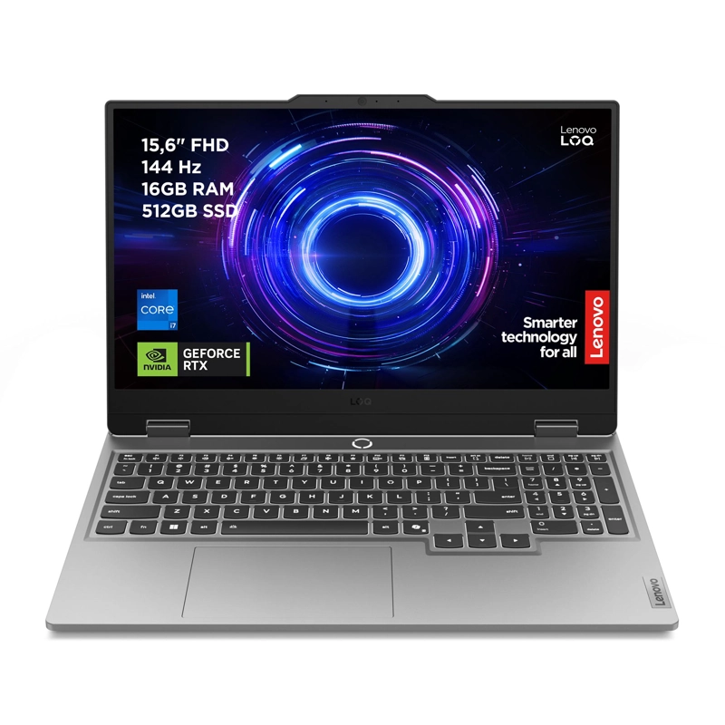 NOTEBOOK GAMER LENOVO LOQ INTEL CORE I7 16GBRAM 512GBSSD NVIDIA GEFORCE RTX 5060 15.6 - 2