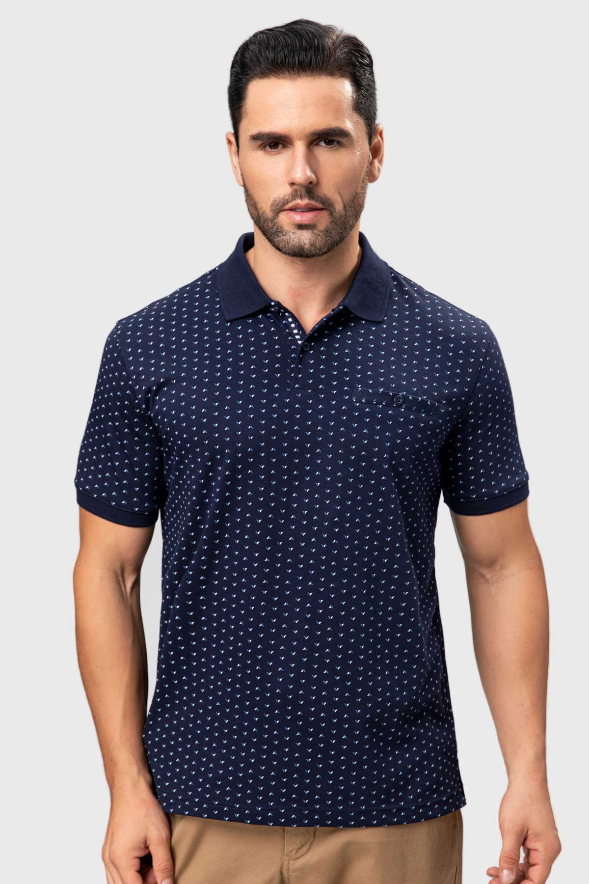 Azul Rata Color 👕 Polera Jersey Print Azul Fashion's Park - Oferta — Descuentos Rata