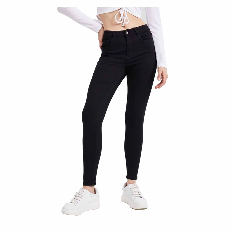JEANS MUJER SUPER SKINNY EMILIA NEGRO FASHION'S PARK - 1