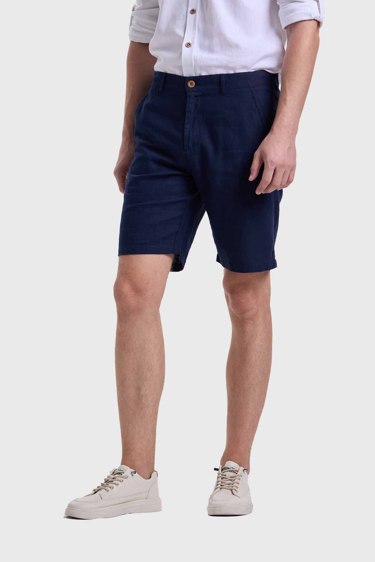 BERMUDA HOMBRE LINO AZUL FASHION'S PARK - 2
