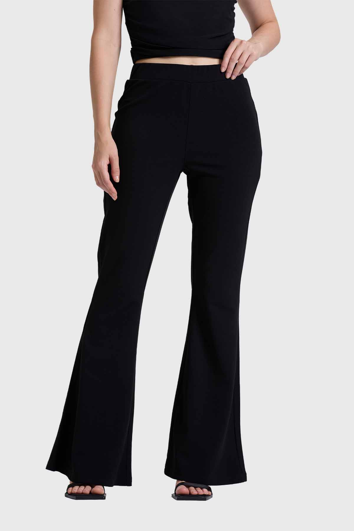PANTALÓN MUJER PALAZZO NEGRO FASHION'S PARK - 1
