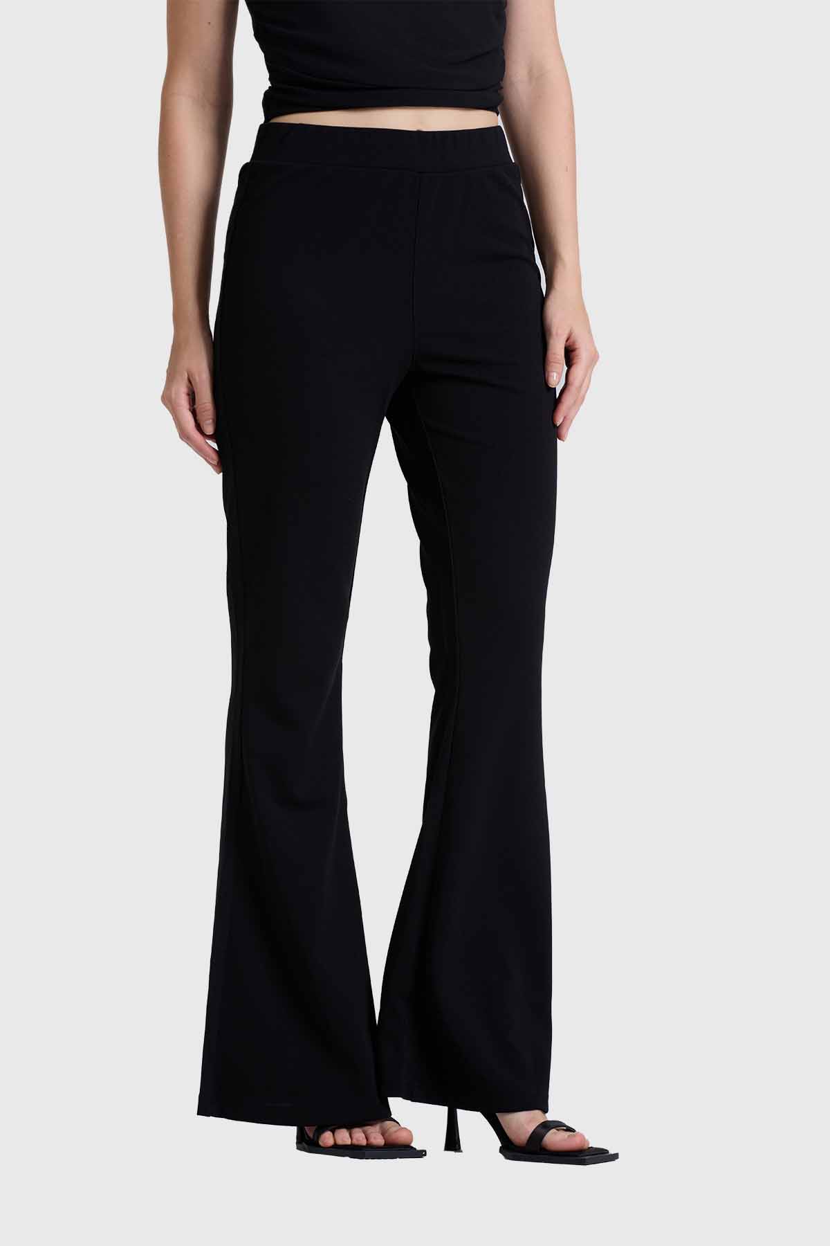 PANTALÓN MUJER PALAZZO NEGRO FASHION'S PARK - 2