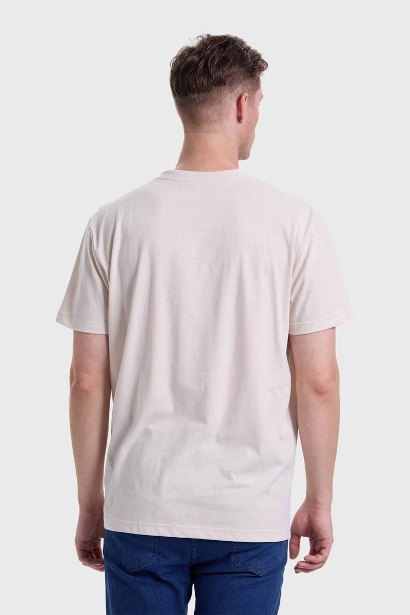 POLERA HOMBRE BÁSICA BEIGE I FASHION'S PARK - 3