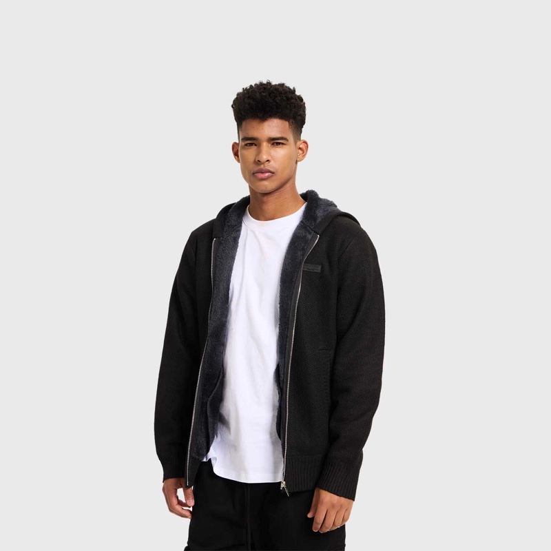 SWEATER HOMBRE HOODIE NEGRO FASHION'S PARK - 2