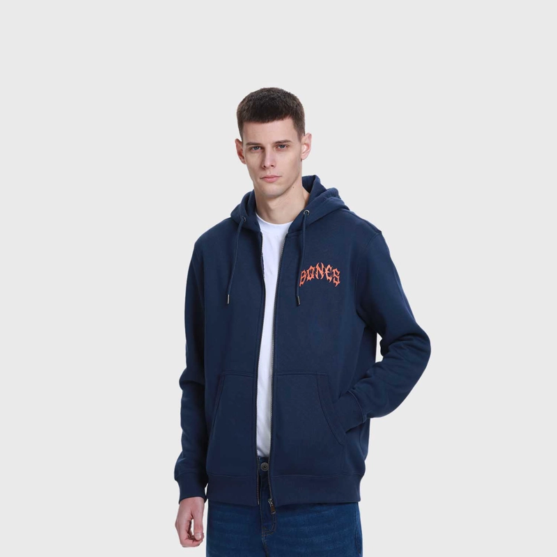 POLERÓN HOMBRE HOODIE FULL ZIPPER AZUL FSP II - 2