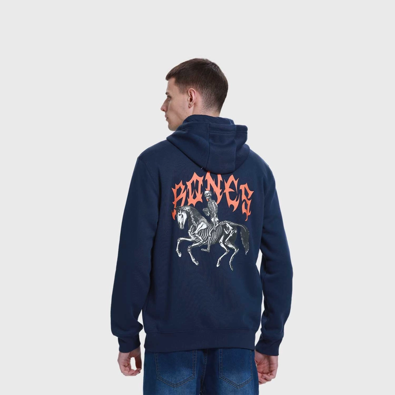 POLERÓN HOMBRE HOODIE FULL ZIPPER AZUL FSP II - 3