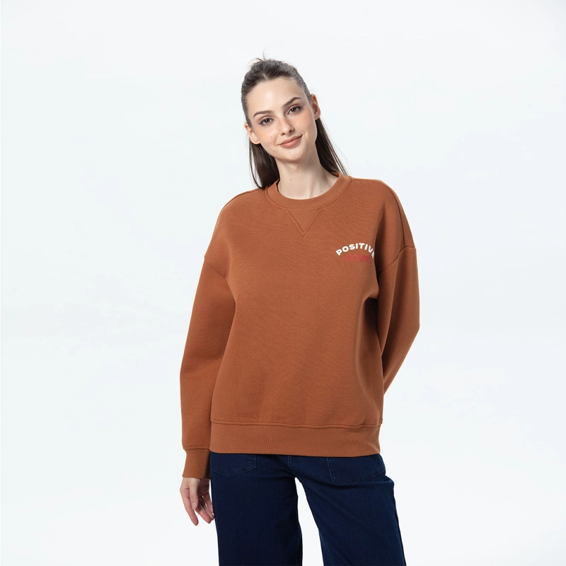 POLERÓN MUJER OVERSIZE PRINT CAFE - 1