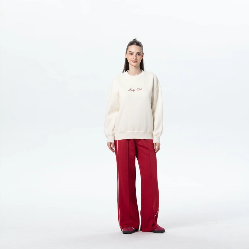 POLERÓN MUJER OVERSIZE PRINT CRUDO - 4
