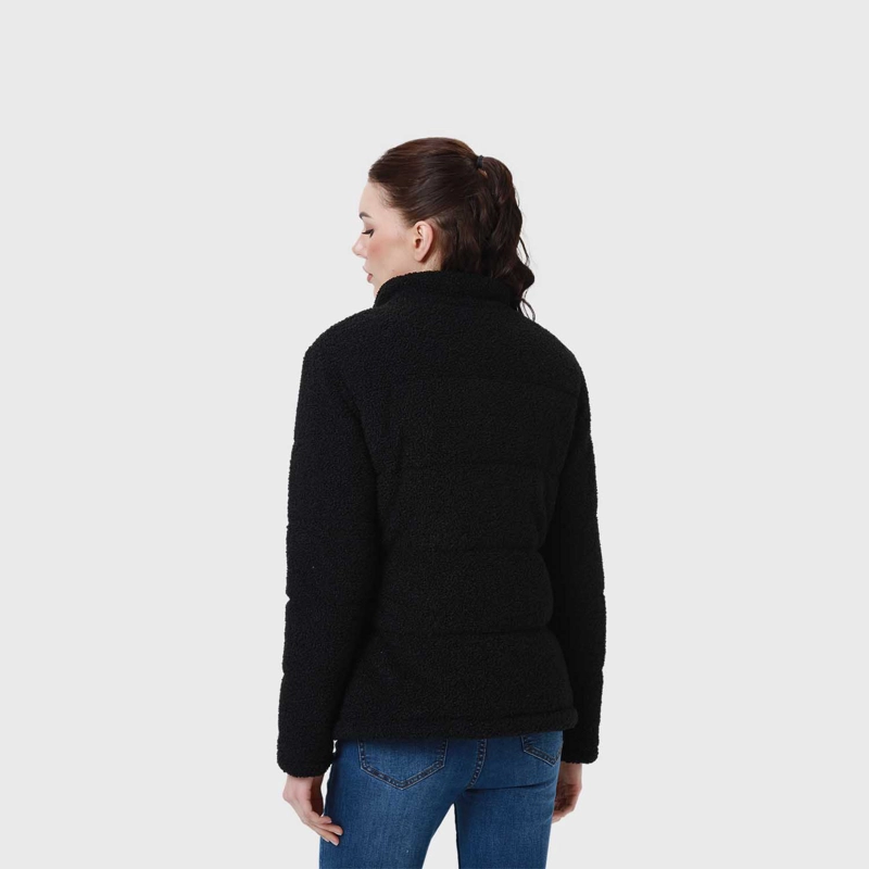 POLAR MUJER TIPO CHAQUETA PUFFA NEGRO II FSP - 3
