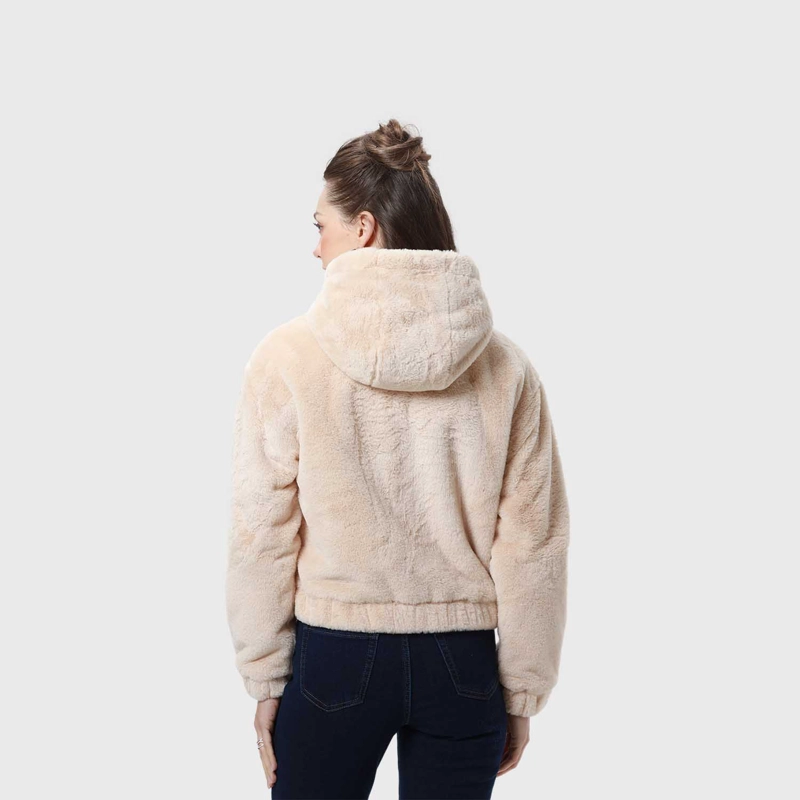 CHAQUETA MUJER POLAR BEIGE - 3