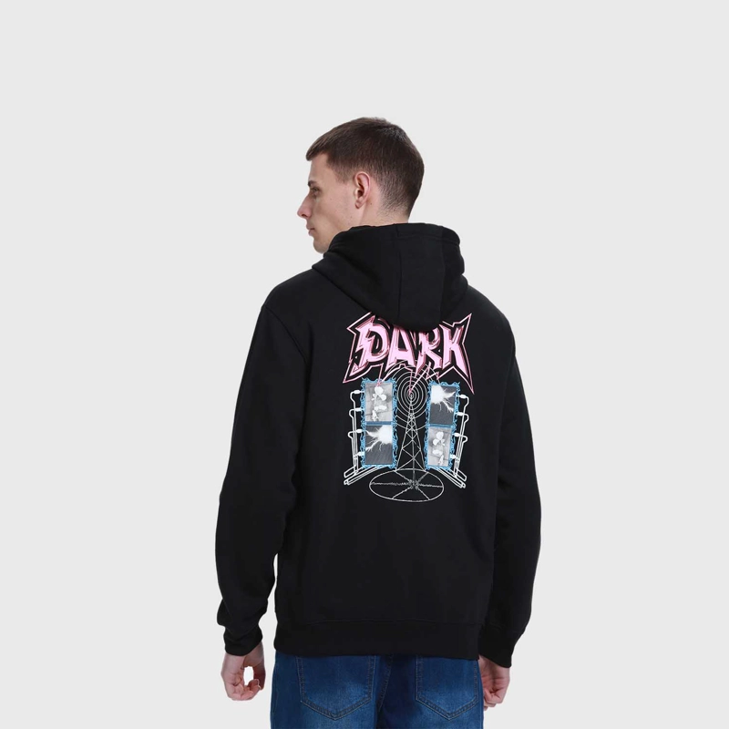 POLERÓN HOMBRE HOODIE FULL ZIPPER NEGRO II FSP - 3