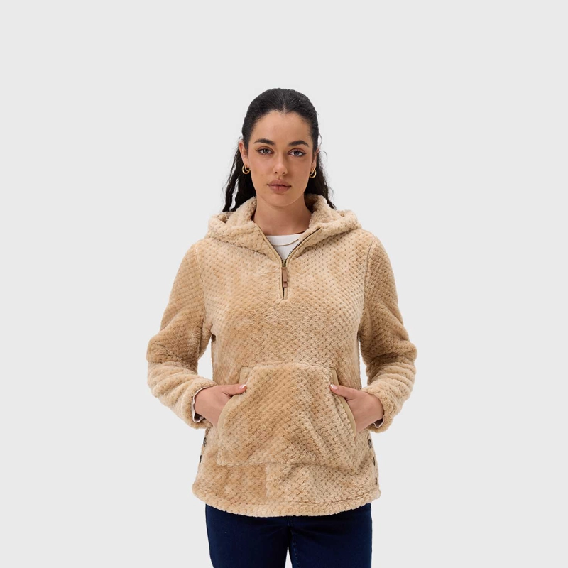 POLAR MUJER BÁSICO BEIGE OSCURO - 2
