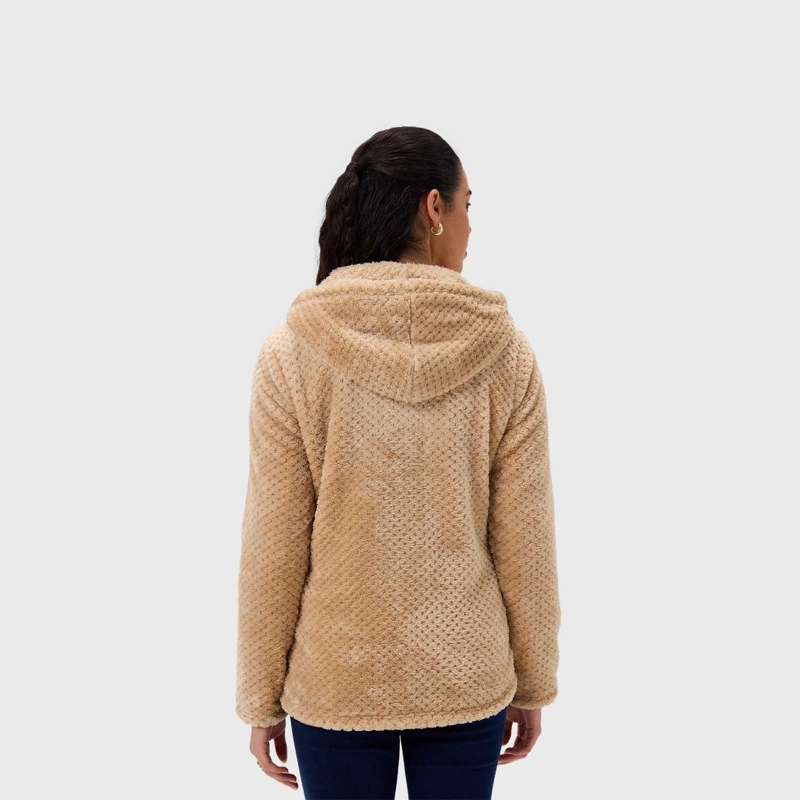 POLAR MUJER BÁSICO BEIGE OSCURO - 3