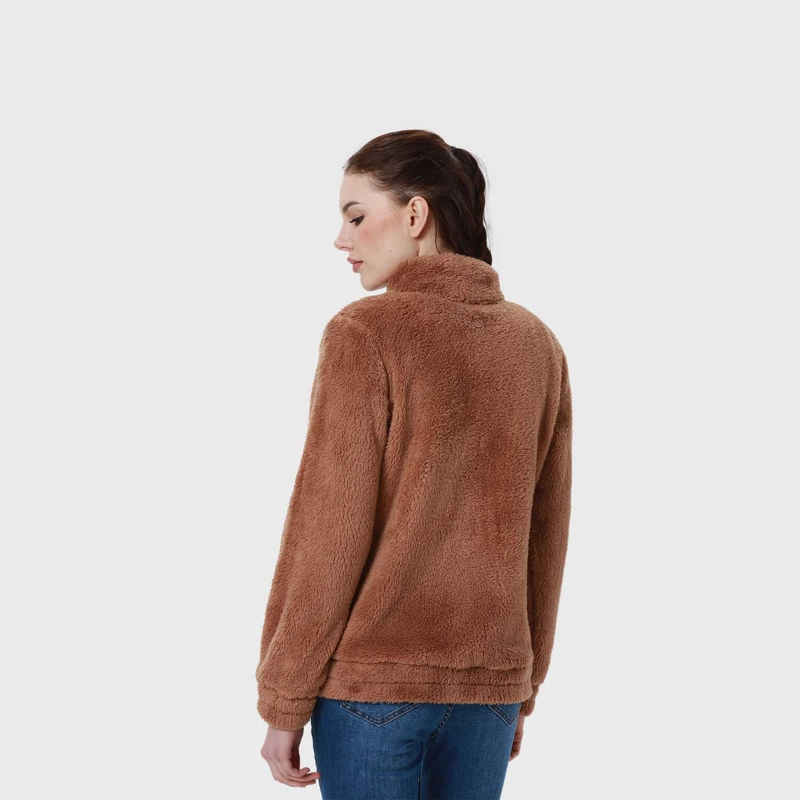 POLAR MUJER FULL ZIPPER CAFÉ I - 3