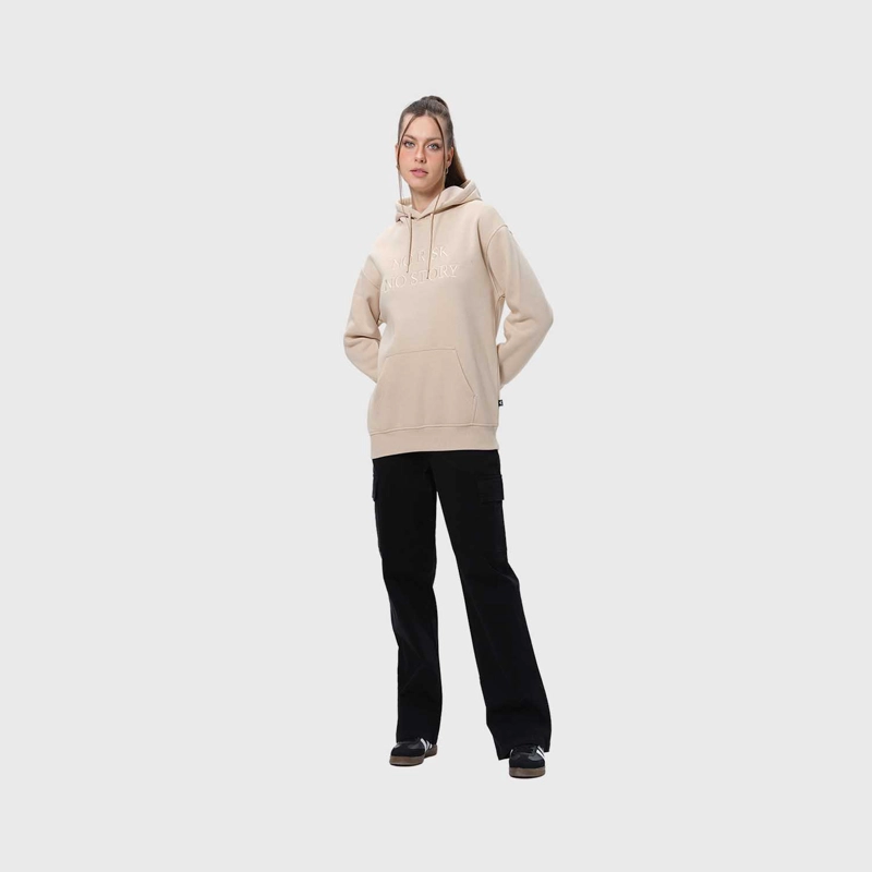 POLERÓN MUJER CANGURO PRINT BEIGE - 4