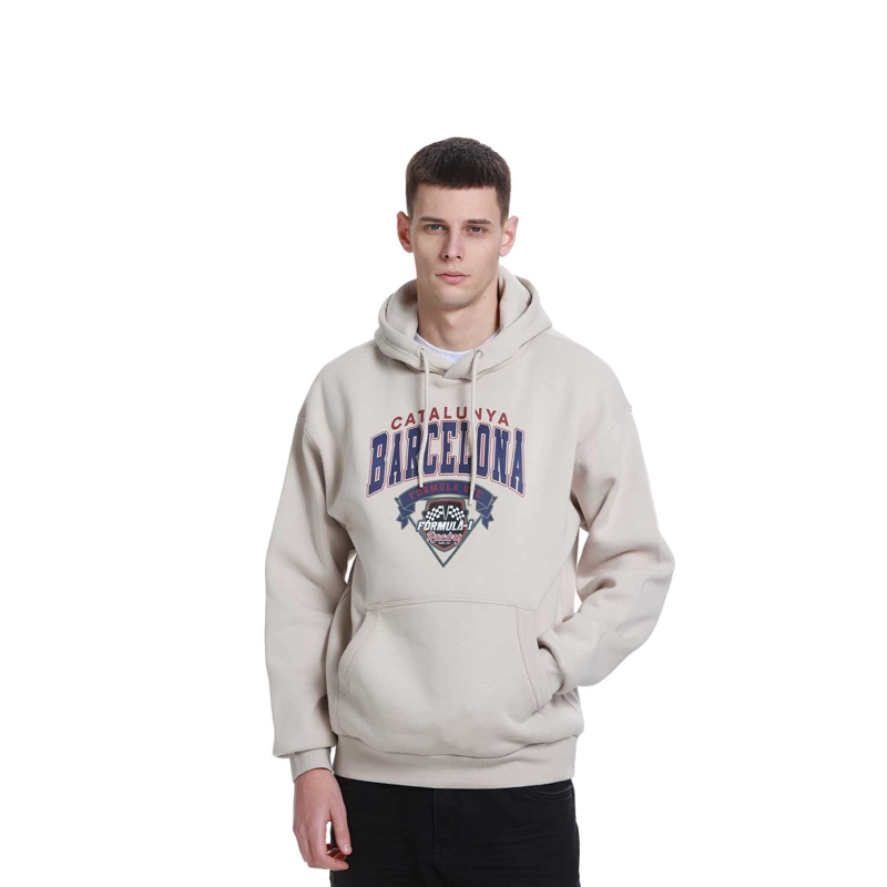 POLERÓN HOMBRE PRINT COLLEGE BEIGE - 1