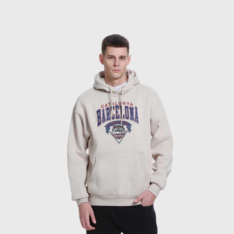 POLERÓN HOMBRE PRINT COLLEGE BEIGE - 2
