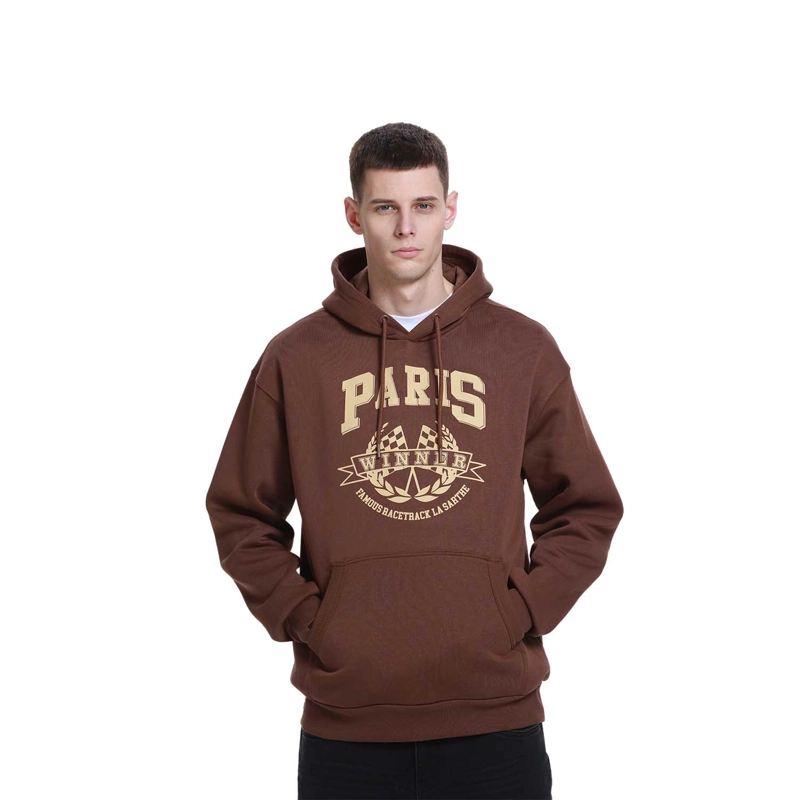 POLERÓN HOMBRE PRINT COLLEGE CHOCOLATE - 1