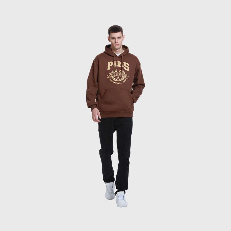 POLERÓN HOMBRE PRINT COLLEGE CHOCOLATE - 4