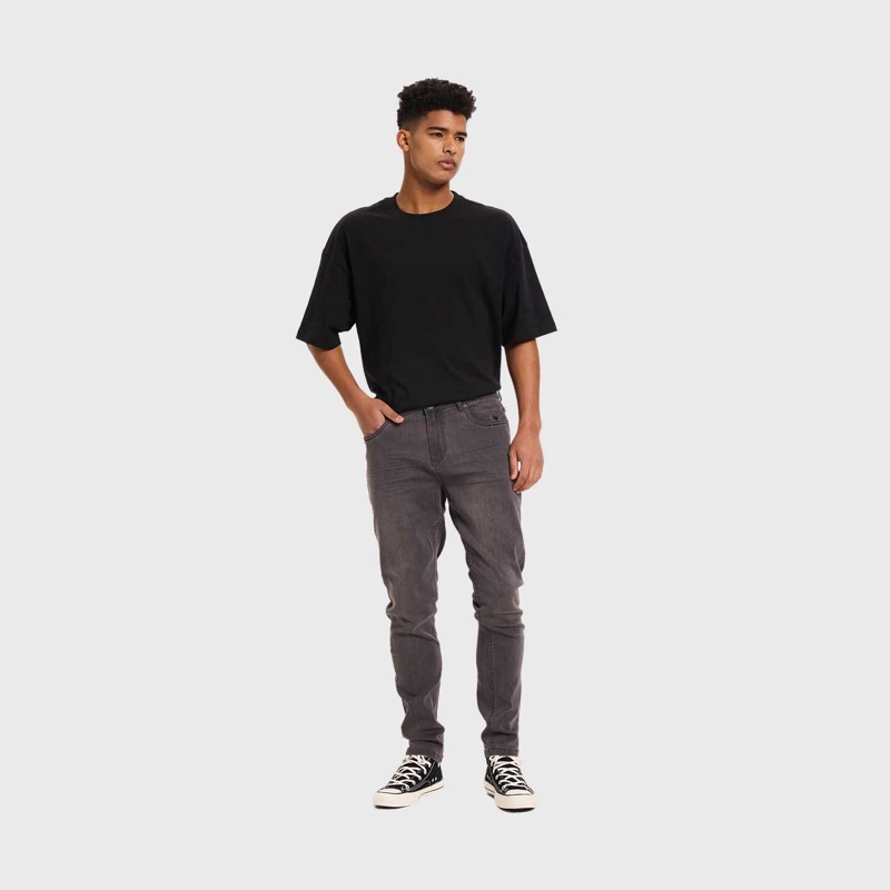 JEANS HOMBRE SKINNY 101 GRIS OSCURO FSP II - 4