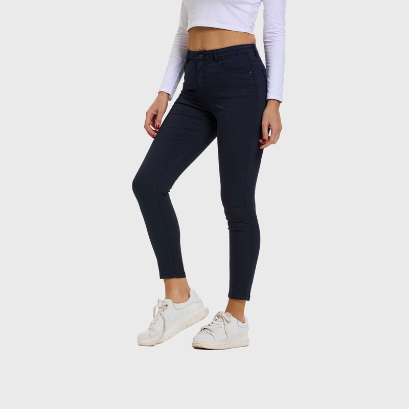 JEANS MUJER SUPER SKINNY COLOR AZUL MARINO - 2