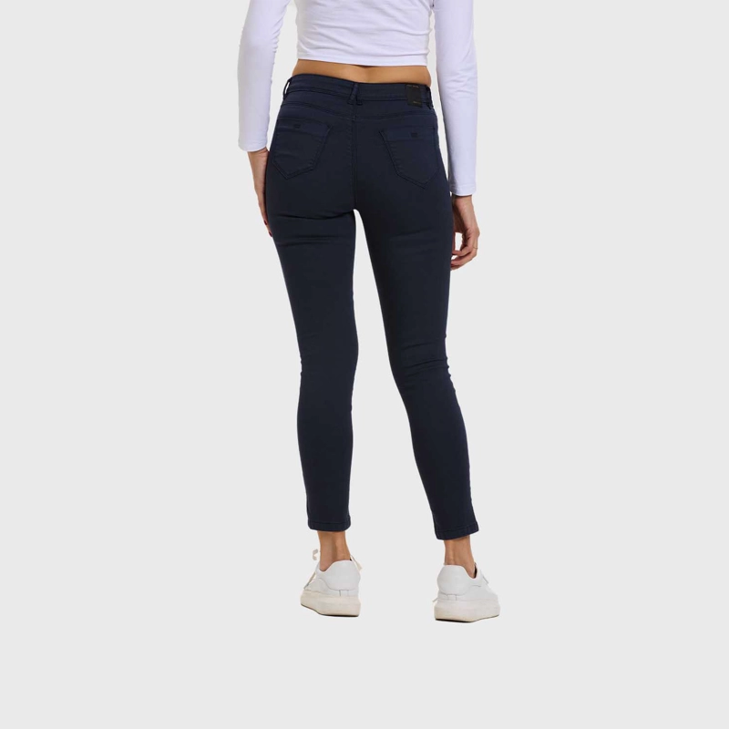 JEANS MUJER SUPER SKINNY COLOR AZUL MARINO - 3