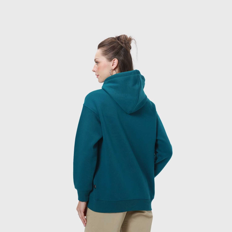 POLERÓN MUJER CANGURO PRINT VERDE ESMERALDA - 3