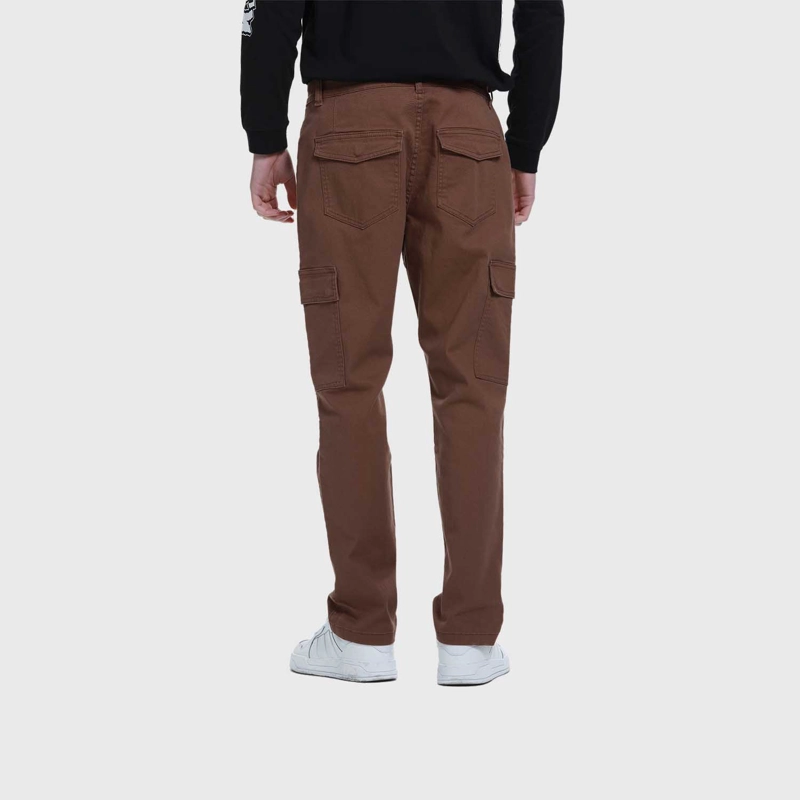 JEANS HOMBRE SLIM CARGO COLOR CAFE - 3