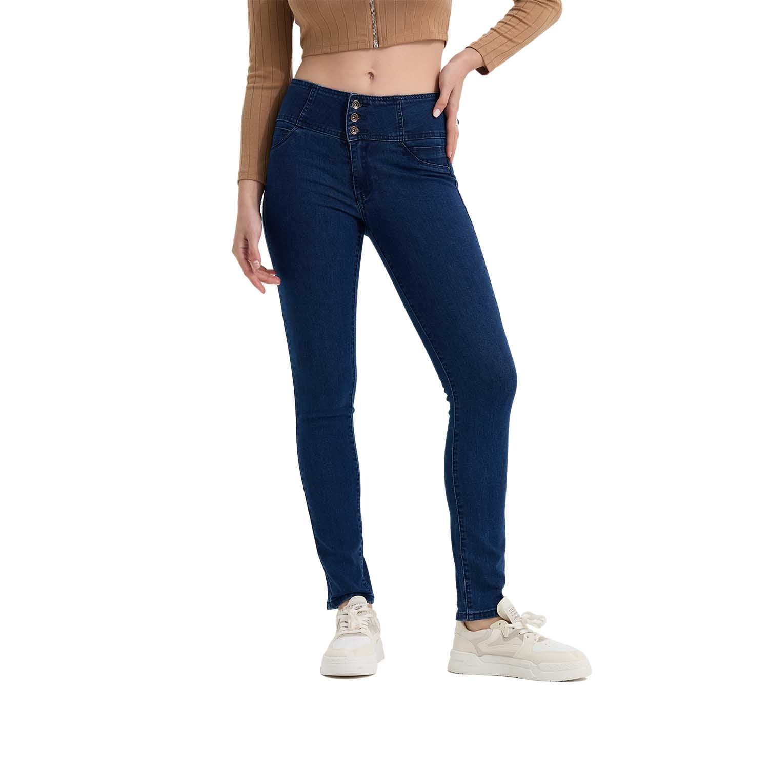 JEANS MUJER MODELO CASTILLA AZUL OSCURO - 1