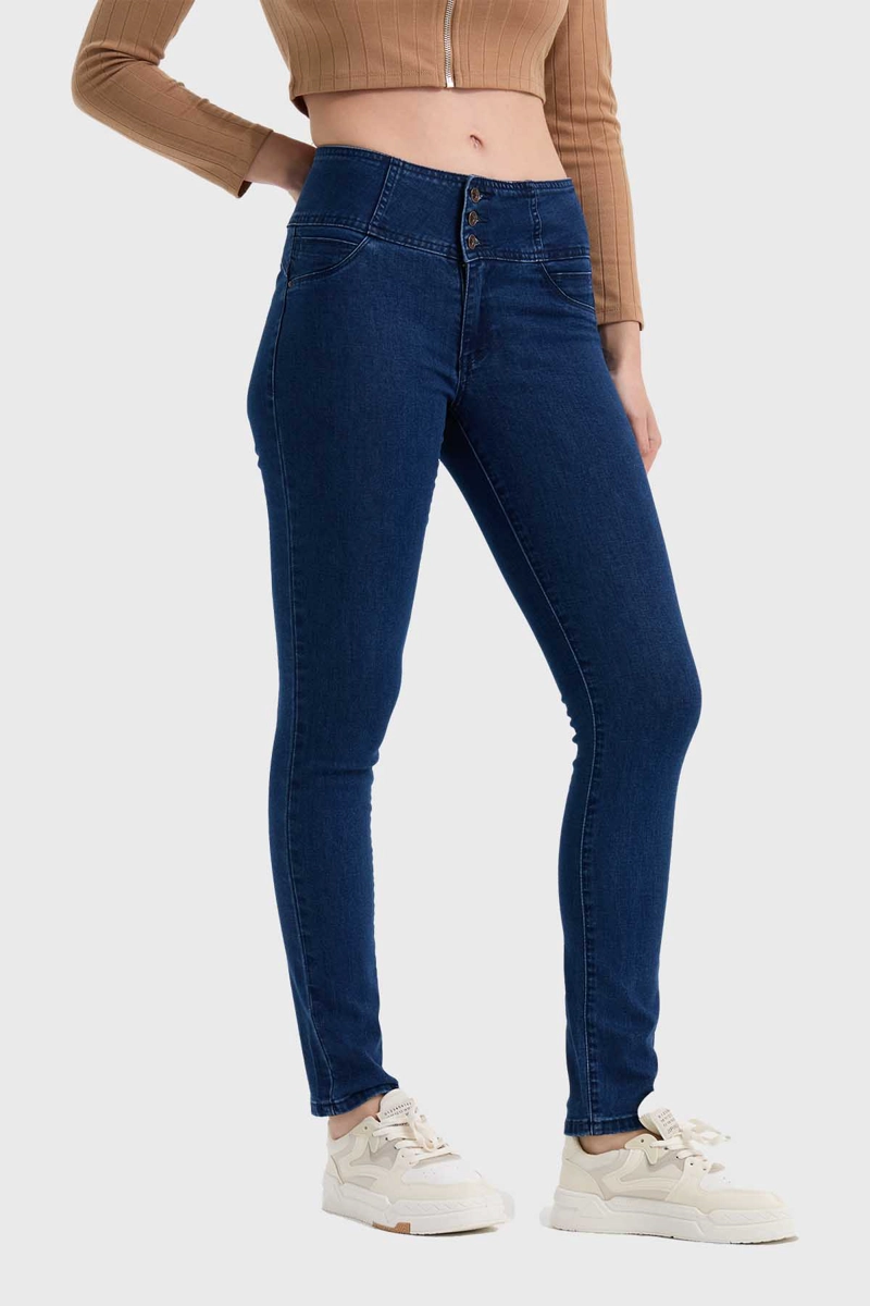 JEANS MUJER MODELO CASTILLA AZUL OSCURO - 2