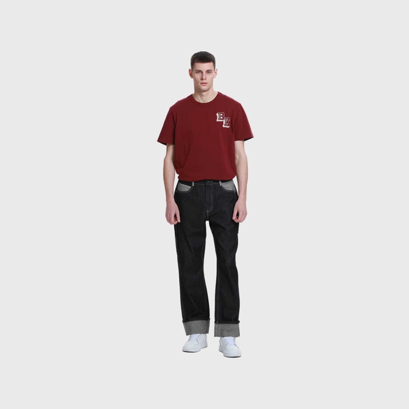 JEANS HOMBRE CONTRASTE NEGRO - 4