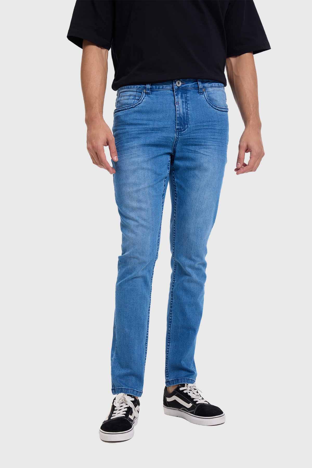 JEANS HOMBRE SKINNY 101 AZUL CLARO - 3