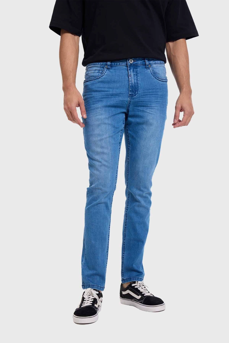 JEANS HOMBRE SKINNY 101 AZUL CLARO - 3