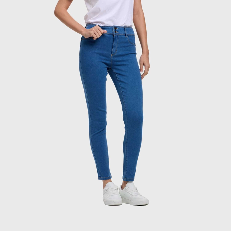 JEANS MUJER SKINNY JENY AZUL - 4